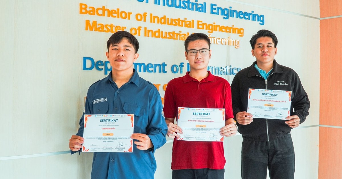 Mahasiswa Informatika UAJY Raih Juara 1 Nusantara Cyber Security 2026