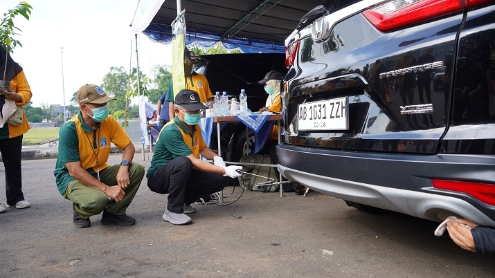Rangkaian HUT Ke-110, DLH Sleman Gelar Uji Emisi Kendaraan