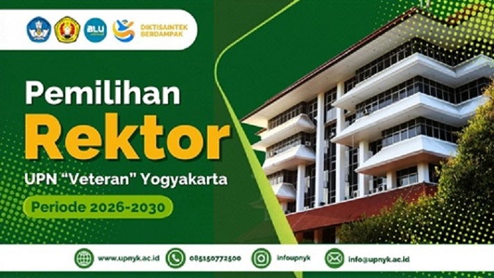 UPN “Veteran” Yogyakarta Umumkan Seleksi Terbuka Pemilihan Rektor Periode 2026-2030