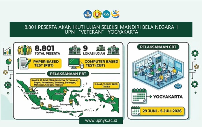 UPN Veteran Yogyakarta Siapkan 9 Lokasi untuk Ujian SM Bela Negara 1, Diikuti 8.801 Peserta