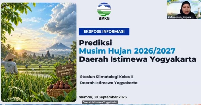 Musim Hujan DIY Mulai November 2026, Dua Wilayah Ini Bakal Basah Duluan