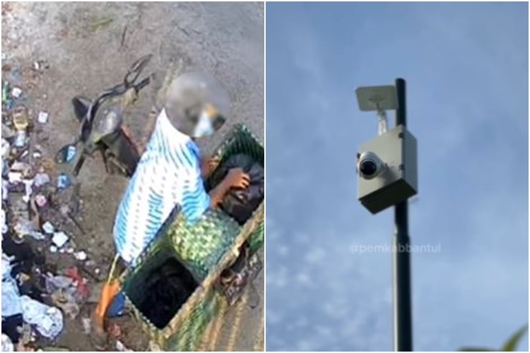 Baru Sehari Terpasang, CCTV Pemkab Bantul Tangkap Aktivitas Warga Buang Sampah Sembarangan