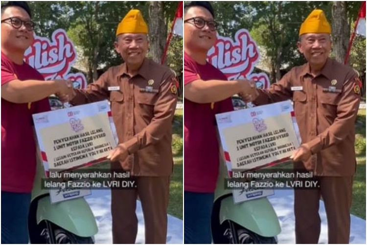 Yamaha Jogja Lelang Motor Fazio Senilai Rp18,7 Juta untuk Para Veteran