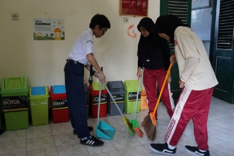 SMP 5 Jogja jadi Proyek Percontohan Pengelolaan Sampah Mas Jos Masuk Sekolah