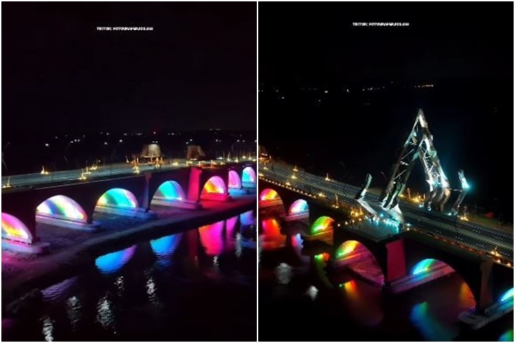 Jembatan Pandansimo Sudah Dibuka Penuh, Masyarakat Bisa Menikmati Panorama Indahnya