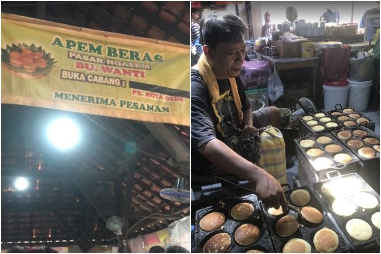 Mencicipi Apem Beras di Pasar Ngasem, Kuliner Kaya Rasa yang Tetap Lestari
