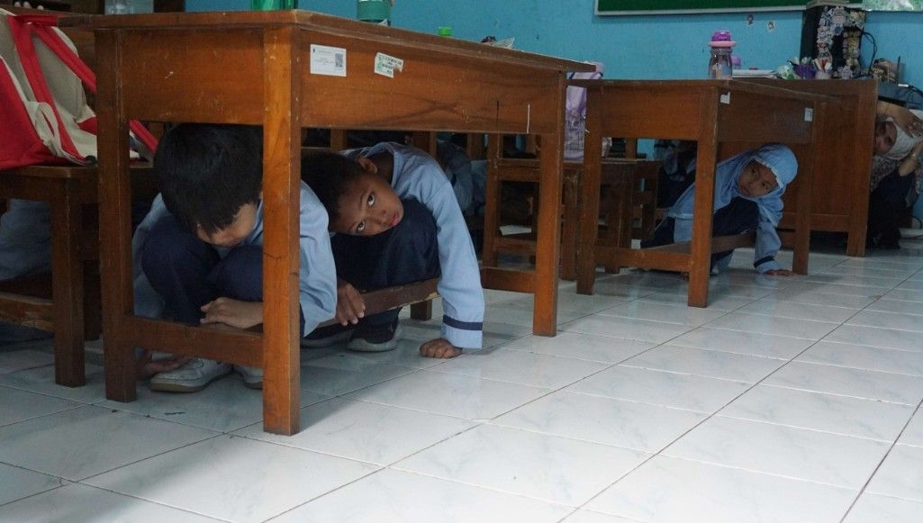 Ketika Anak SD di Yogyakarta Dilatih Tanggap Bencana