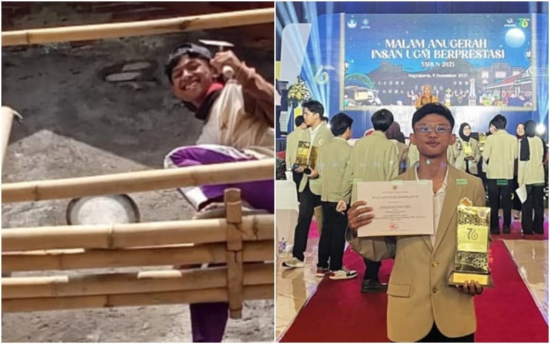 Pernah Kerja Bangunan, Alfath Qornain Wujudkan Mimpi jadi Mahasiswa UGM