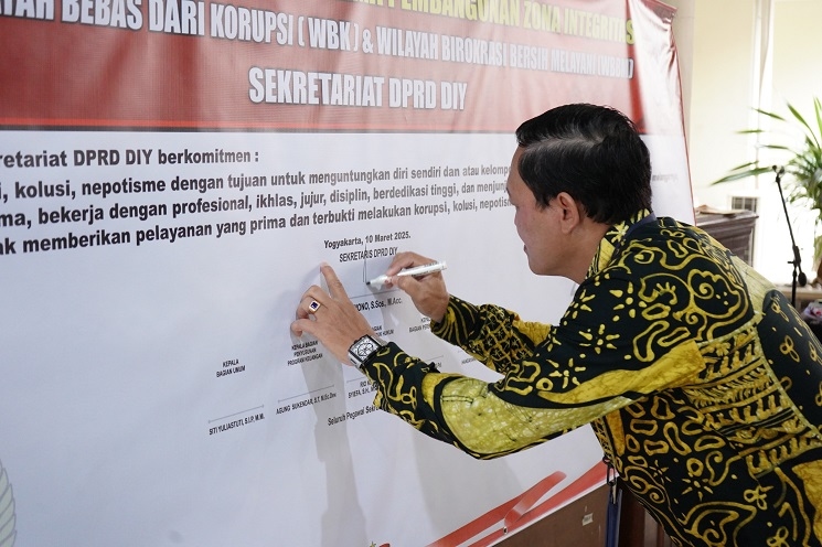 Wujudkan Tata Kelola Bersih, Sekretariat DPRD DIY Optimis Raih Predikat Zona Integritas Wilayah Bebas Korupsi
