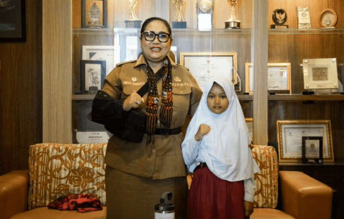 Keterbatasan bukan Halangan, Keisya Pecatur Cilik Gunungkidul jadi Wakil DIY di Kejurnas