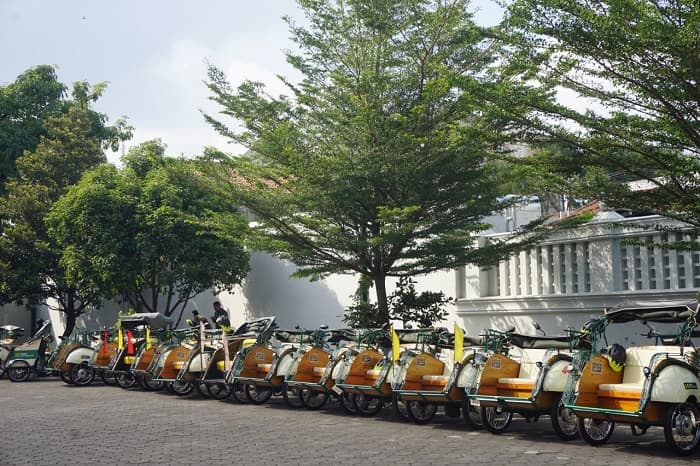 Dishub DIY Kampanyekan Becak Kayuh Bertenaga Listrik