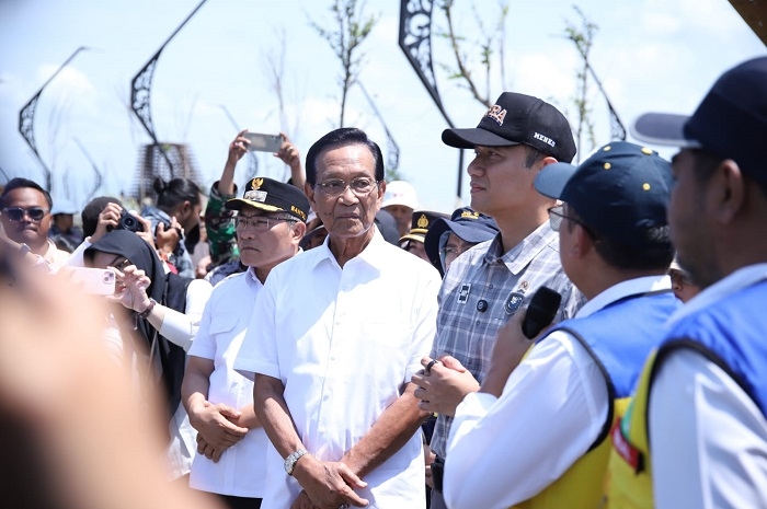 Bakal Diresmikan Presiden, AHY Terlebih Dahulu Tinjau Jembatan Pandansimo di Perbatasan Bantul - Kulon Progo
