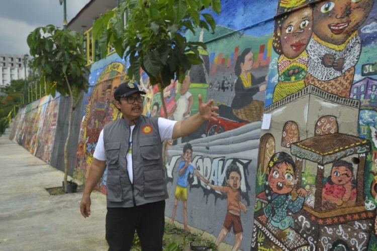 Bantaran Kali Code Kini Dihiasi Mural Karya Seniman Yogyakarta dan Luar Kota