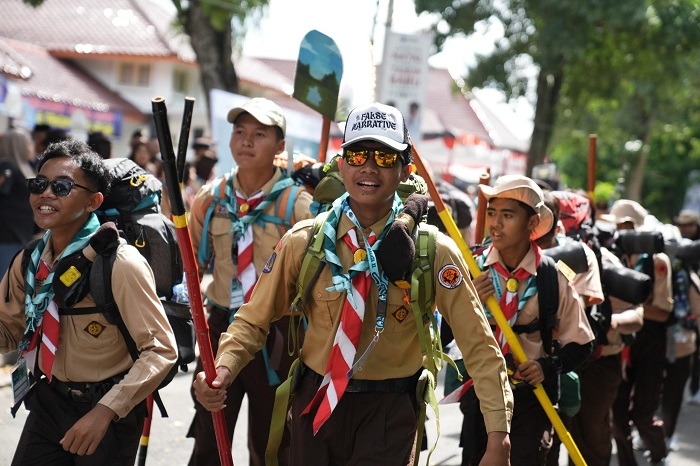 656 Pramuka Kwarcab Sleman Ikuti Pengembaraan Akhir Tahun 2025